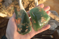 Polished  One Side Polished Emerald Mtorolite Plates  x 12 From Zimbabwe