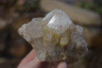 Natural Cascading Smokey Quartz Clusters x 3 From Luena, Congo