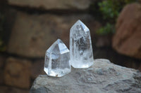 Polished Clear Quartz Crystal Points x 12 From Madagascar