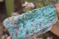 Natural Drusy Coated Chrysocolla & Malachite Dolomite Specimens x 2 From Likasi, Congo