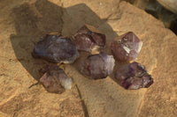 Natural Smokey Skeletal Amethyst Crystals  x 6 From Chiredzi, Zimbabwe