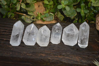 Polished Clear Quartz Crystal Points  x 6 From Madagascar