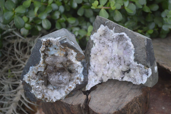 Natural Mixed Brandberg Quartz Matrix Specimens x 2 From Brandberg, Namibia