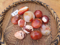 Polished Bright Red/ Orange Medium Sized Carnelian Palm Stones / Gallets - sold per kg - From Madagascar - TopRock