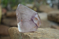 Polished Window Amethyst Quartz Points x 6 From Ankazobe, Madagascar