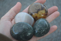 Polished Lovely Mixed Selection Of Palm Stones  x 20 From Madagascar - Toprock Gemstones and Minerals 