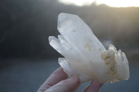 Natural Clear Quartz Crystal Clusters  x 6 From Madagascar