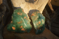 Polished  One Side Polished Emerald Mtorolite Plates  x 12 From Zimbabwe