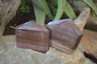 Polished Banded Iron Stone Points  x 3 From Prieska, Northern Cape