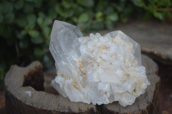 Natural Clear Quartz Crystal Clusters  x 6 From Madagascar