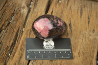 Polished Pink & Black Rhodonite Eggs  x 4 From Madagascar - TopRock