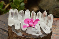 Polished Clear Quartz Crystal Points x 24 From Madagascar - TopRock