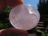 Polished Highly Selected Rose Quartz Palm Stones / Gallets - sold per kg - From Antsirabe, Madagascar - TopRock