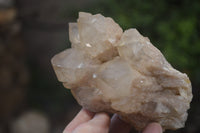 Natural Cascading Smokey Quartz Clusters x 3 From Luena, Congo