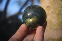 Polished Lovely Labradorite Spheres  x 6 From Tulear, Madagascar