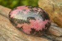 Polished Pink & Black Rhodonite Eggs  x 4 From Madagascar - TopRock