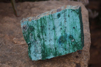 Natural Drusy Coated Chrysocolla & Malachite Dolomite Specimens x 2 From Likasi, Congo