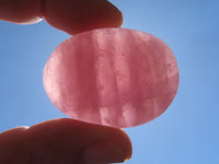 Polished Highly Selected Rose Quartz Palm Stones / Gallets - sold per kg - From Antsirabe, Madagascar - TopRock