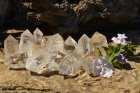 Polished Clear Quartz Crystal Points x 24 From Madagascar - TopRock