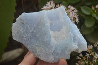 Natural Etched Blue Chalcedony Specimens  x 4 From Nsanje, Malawi