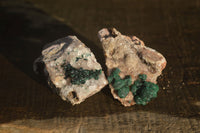 Natural Rare Ball Malachite On Drusy Quartz & Dolomite Matrix Specimens x 6 From Congo