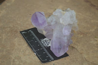 Natural Jacaranda Amethyst Clusters  x 3 From Mumbwa, Zambia - Toprock Gemstones and Minerals 