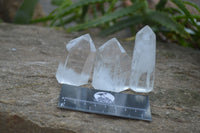 Polished Clear Quartz Crystal Points x 12 From Madagascar