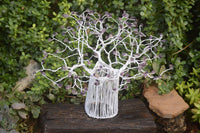 Hand Made Amethyst Gemstone Art Baobab Tree  x 1 From South Africa