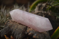 Polished Double Terminated Pink Rose Quartz Points  x 4 From Ambatondrazaka, Madagascar - TopRock