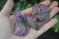 Natural Small Purple Stichtite & Green Serpentine Cobbed Pieces  - Sold per 1 kg (10-18 pieces) - From Barberton, South Africa - TopRock