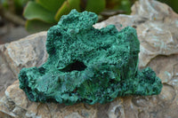 Natural Chatoyant Silky Malachite Specimens  x 2 From Kasompe, Congo - TopRock