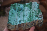 Natural Drusy Coated Chrysocolla & Malachite Dolomite Specimens x 2 From Likasi, Congo