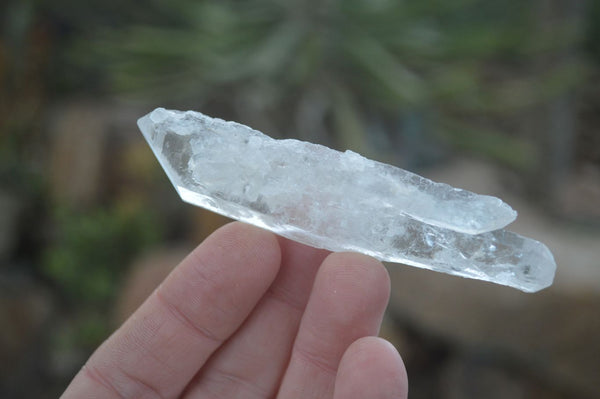 Natural Single Clear Quartz Crystals x 35 From Mpika, Zambia