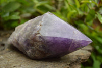 Polished Chevron Amethyst Crystal Points x 4 From Madagascar - TopRock