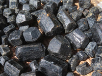 Natural Alluvial Schorl / Black Tourmaline Crystals - sold per kg - From Zimbabwe - TopRock