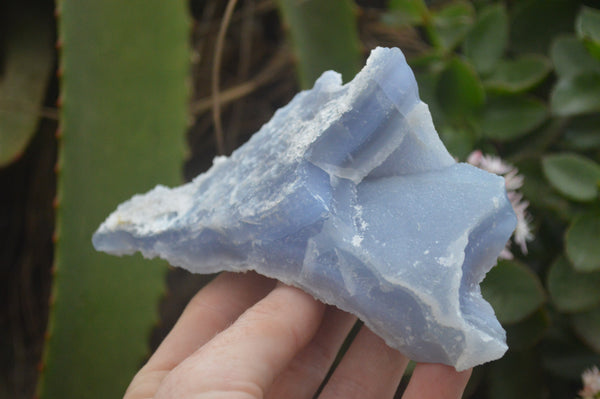 Natural Etched Blue Chalcedony Specimens  x 4 From Nsanje, Malawi