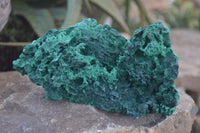 Natural Chatoyant Silky Malachite Specimens  x 3 From Kasompe, Congo