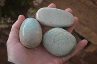 Polished Amazonite Free Forms  x 12 From Zimbabwe