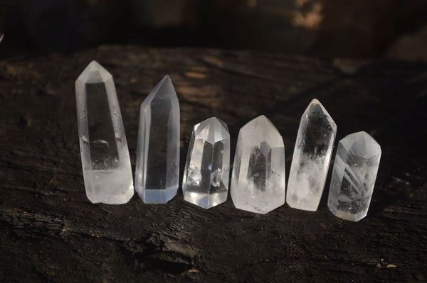 Polished Clear Quartz Crystal Points x 35 From Madagascar