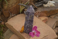 Polished Deep Purple Lepidolite Point  x 1 From Madagascar - TopRock