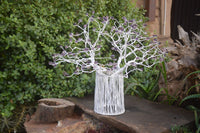 Hand Made Amethyst Gemstone Art Baobab Tree  x 1 From South Africa