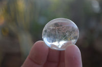 Polished Small Semi Optic Rock Crystal Galet / Palm Stones x 70 From Madagascar