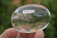 Polished Optic Rock Crystal Quartz Galet / Palm Stones x 12 From Madagascar