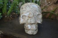 Polished Extra Large Tiger Quartz In Feldspar Skull Carving  x 1 From Madagascar - Toprock Gemstones and Minerals 