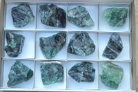 Natural Cobbed & Stone Sealed Watermelon Fluorite Pieces x 12 From Uis, Namibia - TopRock