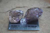 Natural Smokey Skeletal Amethyst Crystals  x 6 From Chiredzi, Zimbabwe