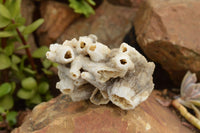 Natural Drusi Quartz Coated Calcite Pseudomorph Specimens  x 6 From Alberts Mountain, Lesotho - TopRock