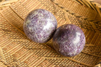 Polished Purple Lepidolite Mica Spheres  x 4 From Madagascar - TopRock