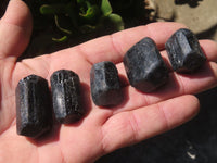 Natural Alluvial Schorl / Black Tourmaline Crystals - sold per kg - From Zimbabwe - TopRock