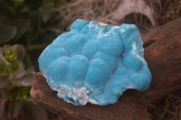 Natural Blue Chrysocolla On Silky Malachite Matrix Specimens  x 6 From Kulukuluku, Congo - Toprock Gemstones and Minerals 